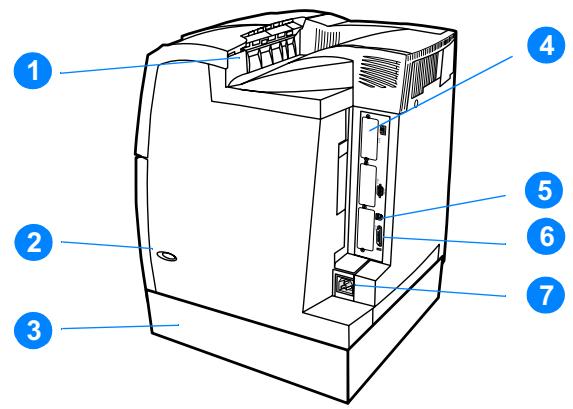 HP COLOR LASERJET 4600 - Vue avant (avec deuxieme bac d'alimentation de 500 feuilles) - 1
