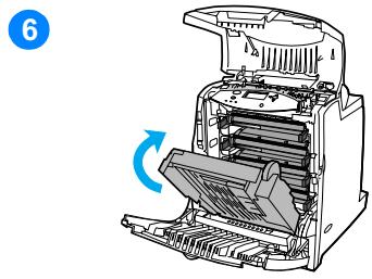 HP COLOR LASERJET 4600 - Bourrage dans le chemin d'impression recto versus - 6