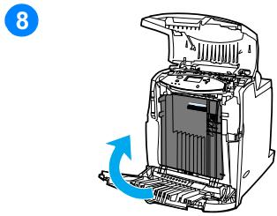 HP COLOR LASERJET 4600 - Bourrage dans le chemin d'impression recto versus - 8