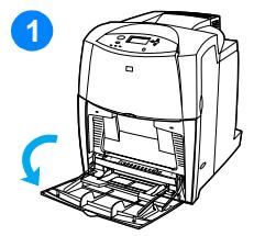 HP COLOR LASERJET 4600 - Chargement du support dans le bac 1 - 1