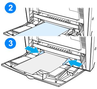 HP COLOR LASERJET 4600 - Chargement du support dans le bac 1 - 2