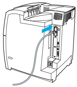 HP COLOR LASERJET 4600 - Pour installer une carte de serveur d'impression HP Jetdirect - 5