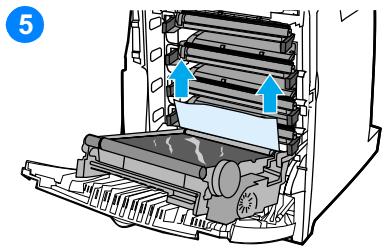 HP COLOR LASERJET 4600 - Bourrage dans le chemin d'impression recto versus - 5