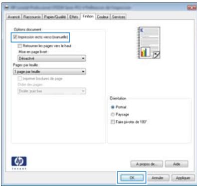 Options document □ Impression recta verso (manualit) □ Returner les pages vers le haut Mise en page limit: Detractive Pages par levue 1 page par levue □ Improve boundaries de page Dutre les pages Delite par bus Orientation ● Portrait ○ Passage □ Faire privée de 180° A proposé de... Add OK Apply Applique