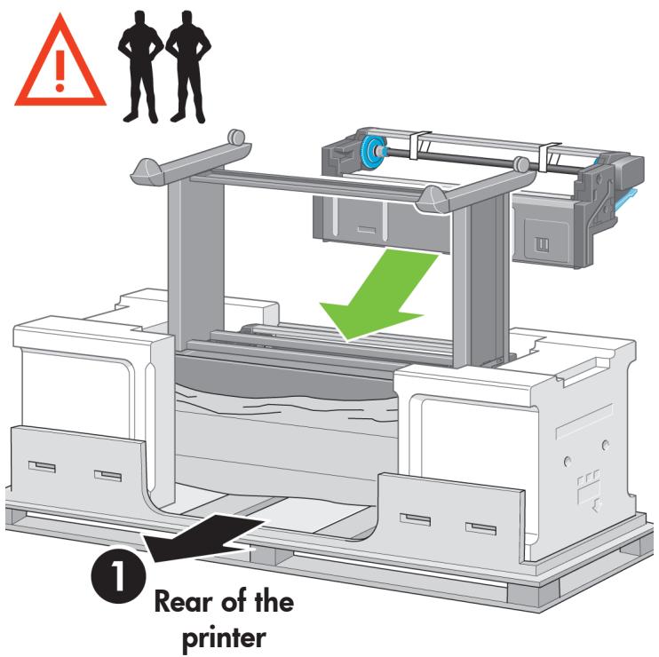 Rear of the printer