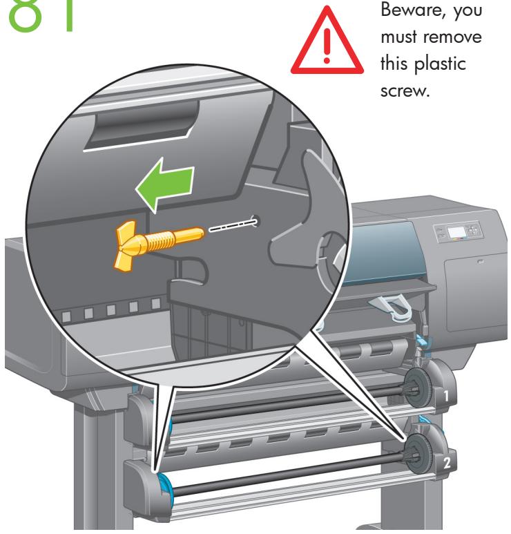 Beware, you must remove this plastic screw.