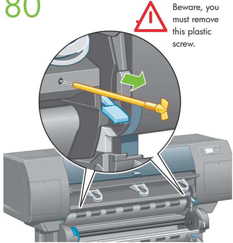 80 Beware, you must remove this plastic screw.