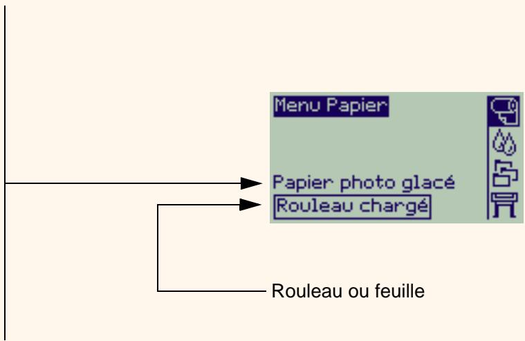 HP DESIGNJET 800 - Informations sur les papiers en rouleau ou en feuille - 1