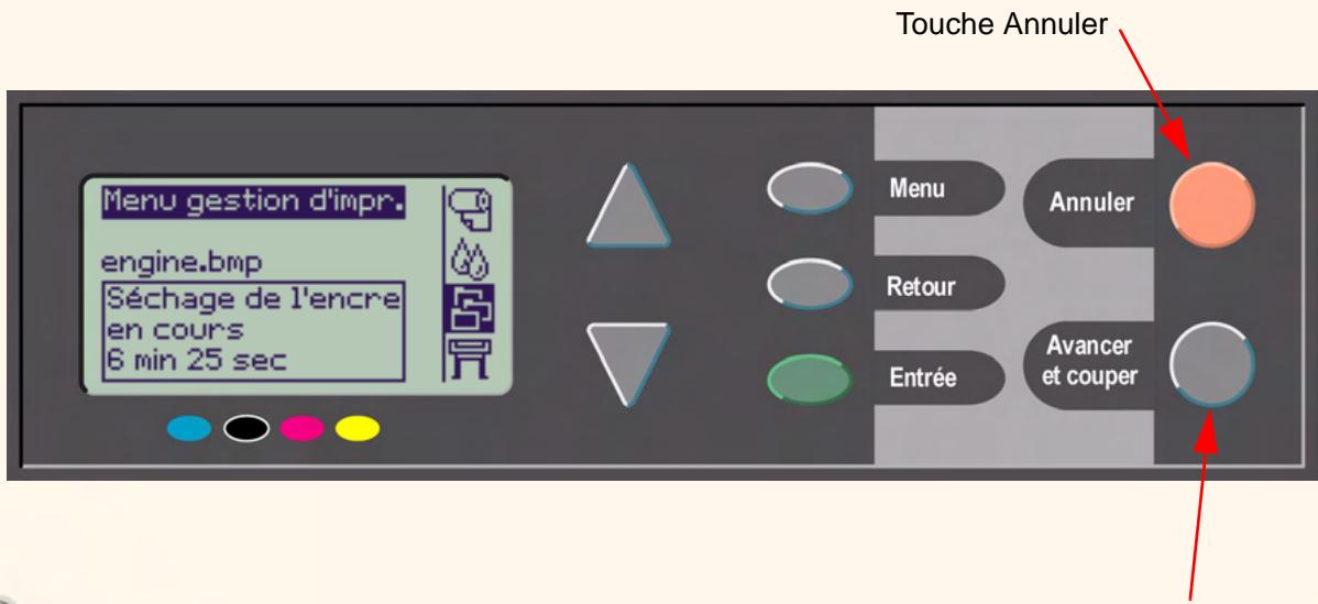 HP DESIGNJET 800 - Annuler le temps de séchage - 1