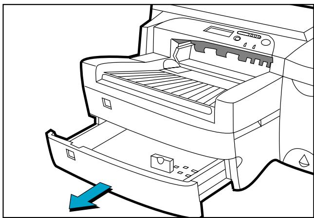 HP DESIGNJET COLORPRO GA PRINTER - Réapprovisionnement du bac 3 en supports courants - 3