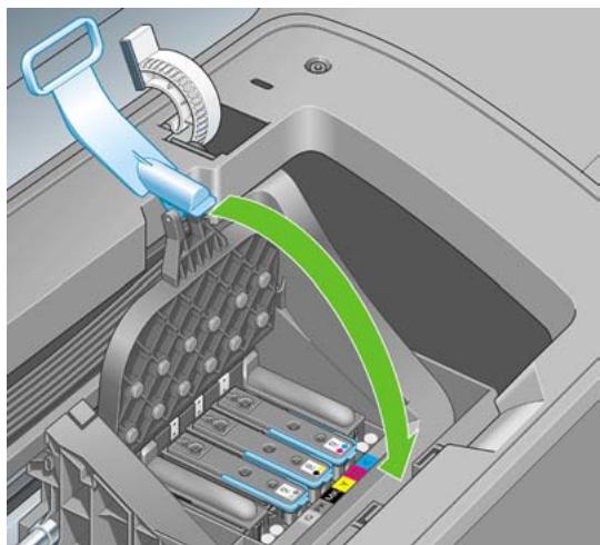 HP DESIGNJET T1100 MFP - Insertion d'une tête d'impression - 5