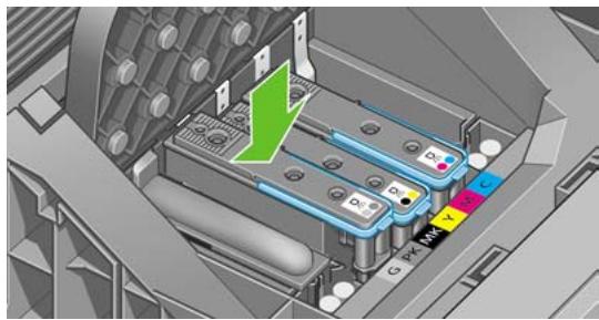 HP DESIGNJET T1100 MFP - Insertion d'une tête d'impression - 4