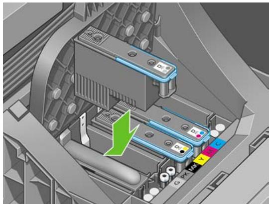 HP DESIGNJET T1100 MFP - Insertion d'une tête d'impression - 3