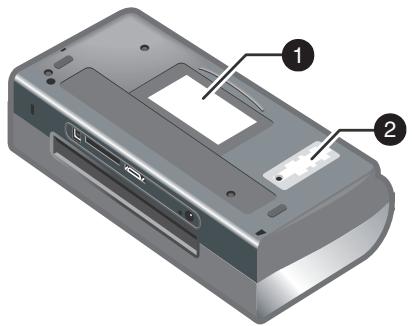 HP DESKJET 450 MOBILE - Identifier les parties de l'imprimante (panneau de commande). - 1