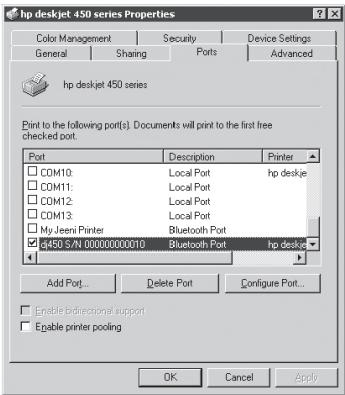 HP DESKJET 450 MOBILE - Step 10: Enable Bluetooth printing (HP Deskjet 450wbt - Windows). - 1