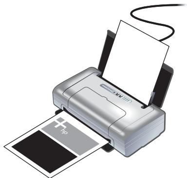 HP DESKJET 460WBT - Etape 5 : Mettre l'imprimante sous tension et installer les cartouches d'impression. - 1