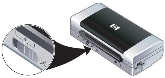 HP DESKJET 460WBT - Stap 5: Zet de printer aan en plaats de inktpatronen. - 3