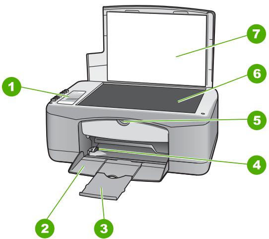 HP DESKJET F2180 - Descrizione dell'unità HP All-in-One - 1