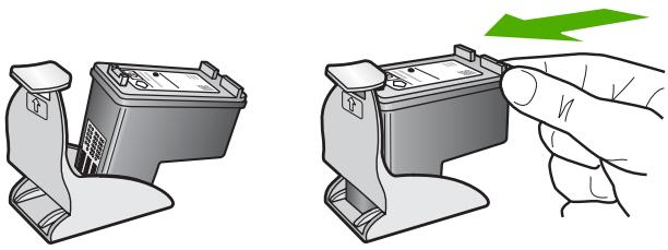 HP DESKJET F4180 - Pour insérer une cartouche dans son étui de protection - 1