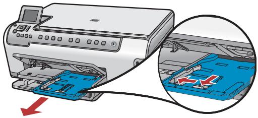 HP PHOTOSMART C5100 ALL-IN-ONE - Chargez du papier dans les deux bacs - 4