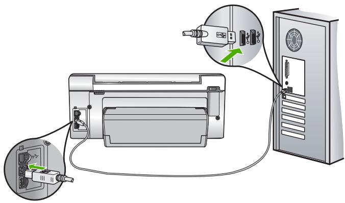HP PHOTOSMART C6280 - Pour tenter d'établir à nouveau la connexion USB : - 1