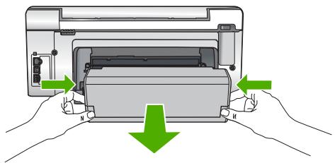 HP PHOTOSMART C6280 - Pour éliminer un bourrage dans l'accessoire d'impression recto verso - 1