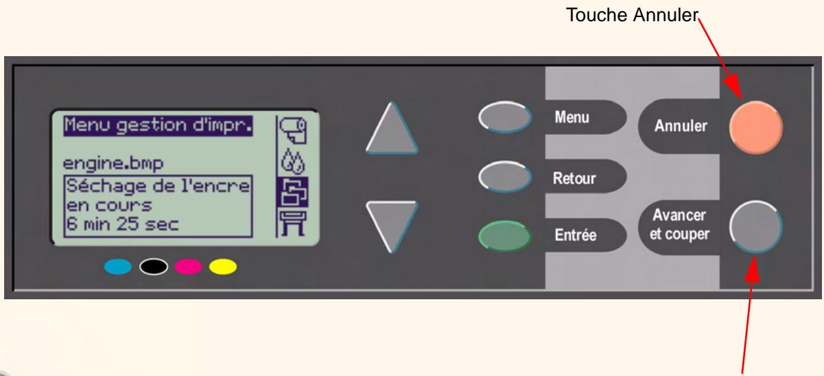 HP DESIGNJET 500 - Annuler le temps de séchage - 1