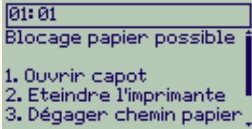 HP DESIGNJET 500 - Dégagement d'un bourrage papier - 1