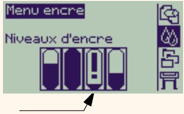 HP DESIGNJET 500 - Niveau d'encre des cartouches - 2