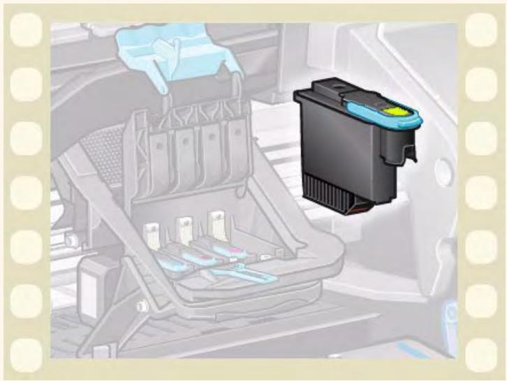 HP DESIGNJET 500 - Changement de tete d'impression - 2