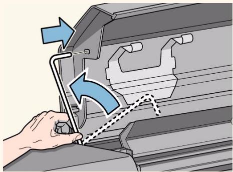 HP DESIGNJET 5000 - Barre de soutien - 1