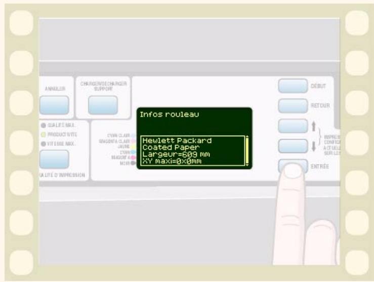 HP DESIGNJET 5000 - Informations sur les supports en rouleau/feuille - 2