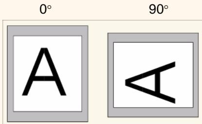 HP DESIGNJET 5000 - A quoi s'applique la rotation? - 1