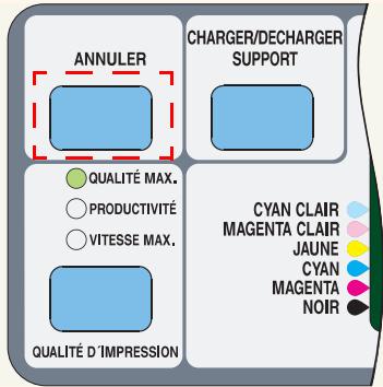 HP DESIGNJET 5000 - Annulation d'une page - 1