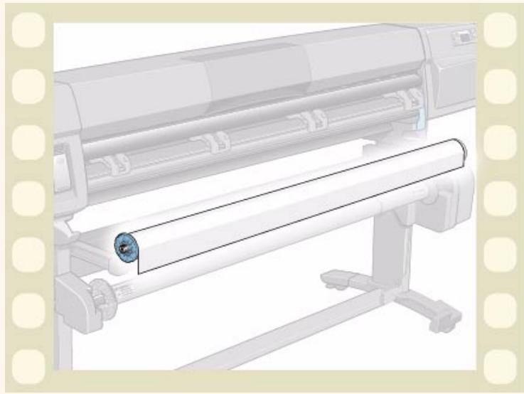 HP DESIGNJET 5000 - Si vous avez un enrouleur de documents - 2