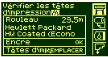 HP DESIGNJET 5000 - Interprétation des codes d'etat - 1