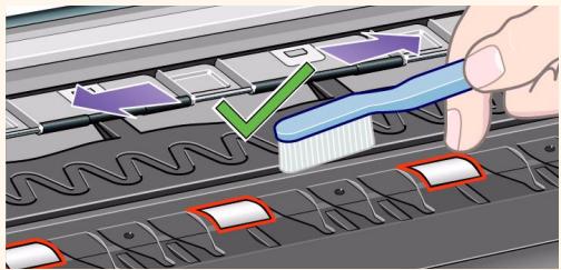 HP DESIGNJET 5000 - Nettoyage manuel de la platine - 2