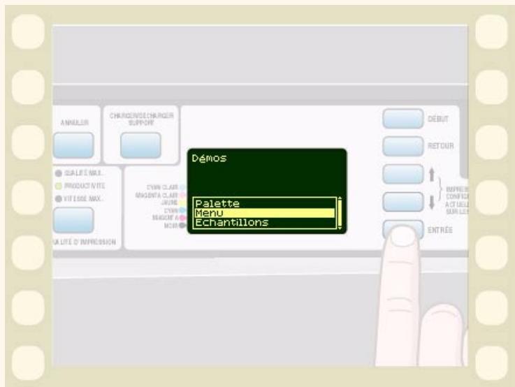 HP DESIGNJET 5000 - Impression des menus - 2
