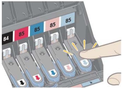 HP DESIGNJET 90 - Comment remplacer les têtes d'impression ? (suite) - 1