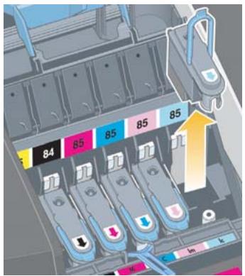 HP DESIGNJET 90 - Comment remplacer les têtes d'impression ? (suite) - 1