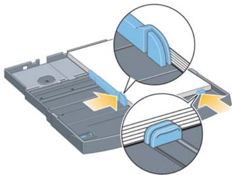 HP DESIGNJET 90 - Comment charger le papier dans le bac d'entrée ? (Imprimante de la série 30) - 2