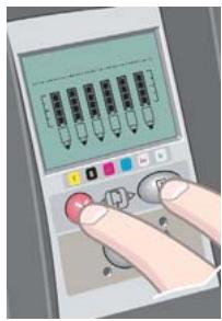 HP DESIGNJET 90 - Comment décharger un rouleau de papier ? (Imprimante de la série 130) - 1