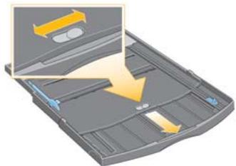 HP DESIGNJET 90 - Comment charger le papier dans le bac d'entrée ? (Imprimante de la série 90/130) - 2