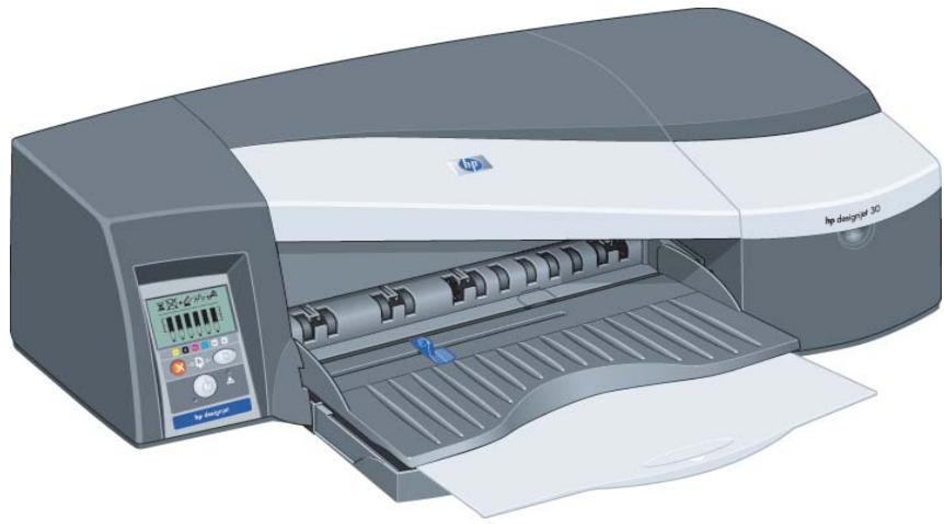 HP DESIGNJET 90 - Comment imprimer sur de grandes feuilles ? (Imprimante de la série 30) - 1