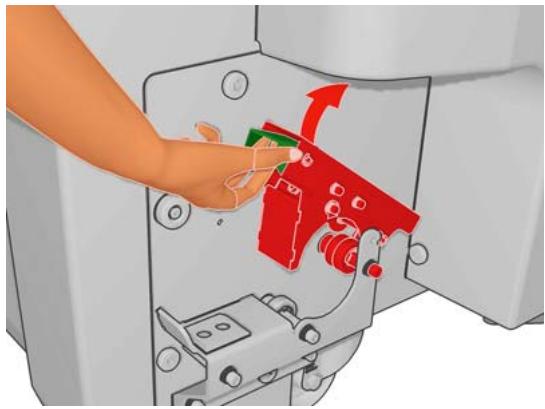 HP DESIGNJET L65500 - Chargement d'un rouleau dans l'imprimante - 6