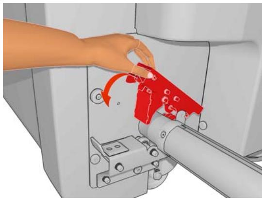 HP DESIGNJET L65500 - Chargement d'un rouleau dans l'imprimante - 7