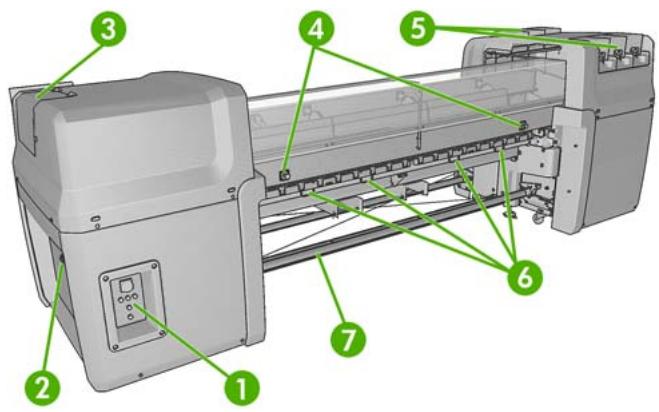 HP DESIGNJET L65500 - Vue arrière - 1