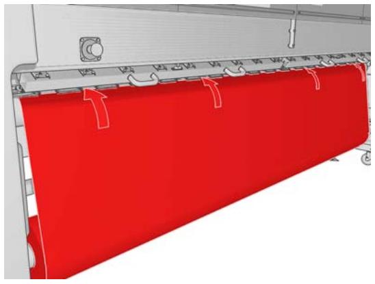 HP DESIGNJET L65500 - Chargement d'un rouleau dans l'imprimante - 8