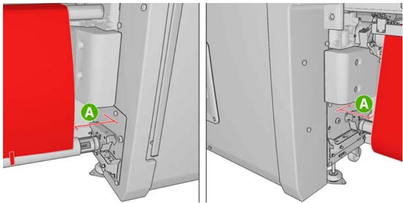 HP DESIGNJET L65500 - Chargement d'un rouleau dans l'imprimante - 10