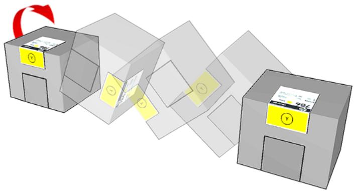 HP DESIGNJET L65500 - Insertion d'une cartouche d'encre - 1
